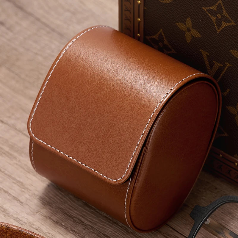 Étui Montre Cuir Voyage Homme