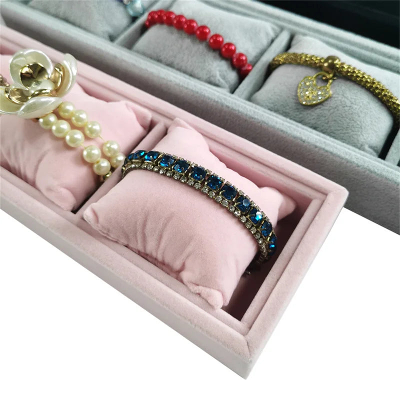 Plateau Velours 4 Grilles Coussin Montre Bracelet