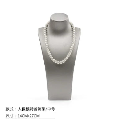 Buste Collier Cuir Premium Modulable Vitrine