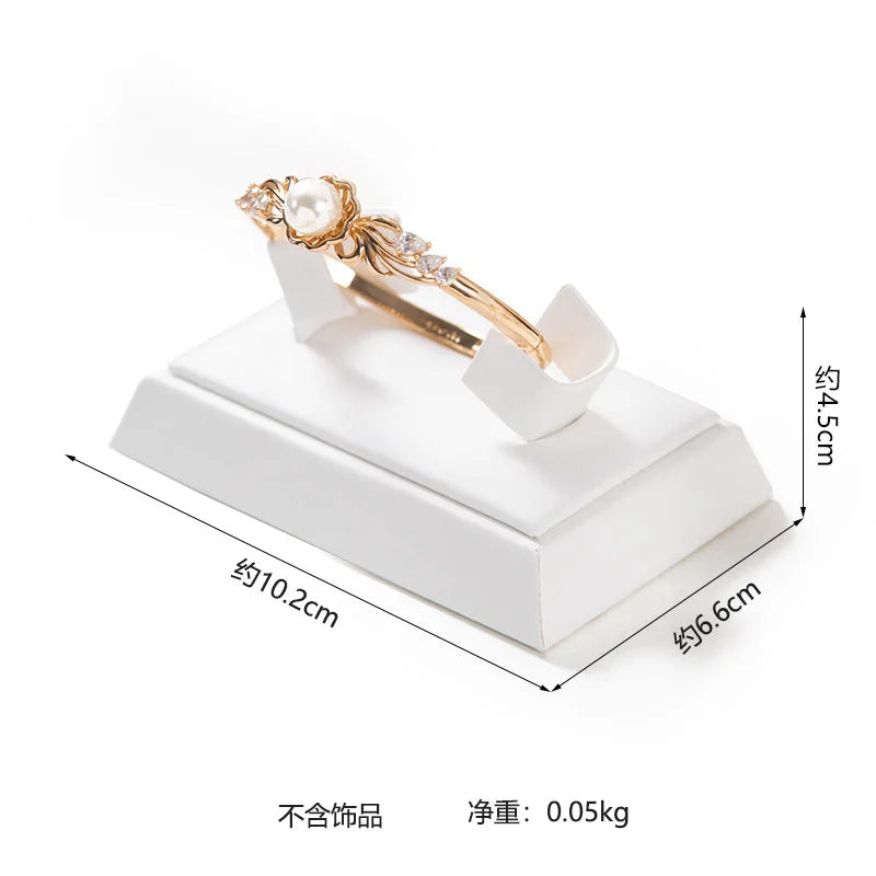 Buste Bijoux Cuir Blanc Mannequin Multifonction