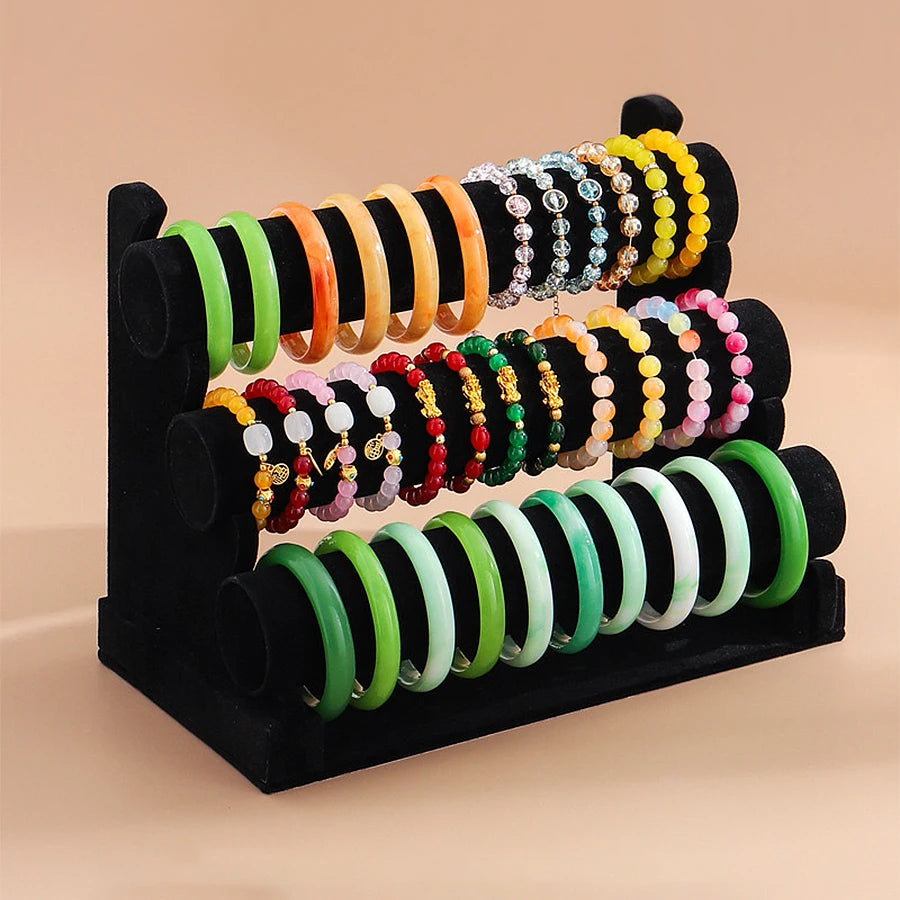 Présentoir Bracelet 3 Couches Rangement Vitrine