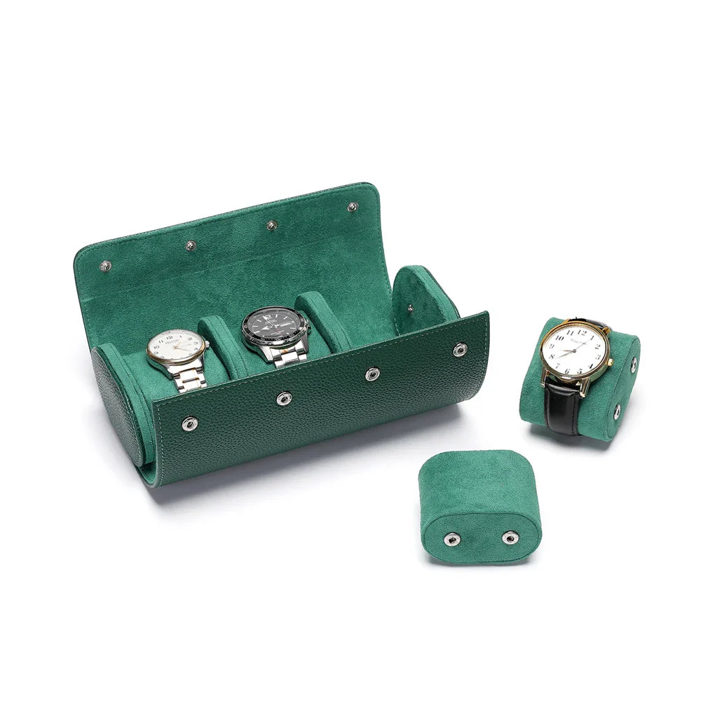 Étui Voyage Montre Cuir Rouleau Premium