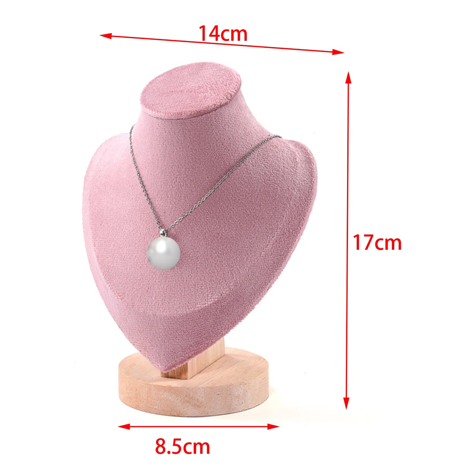 Buste Collier Velours Élégant Vitrine Bijoux