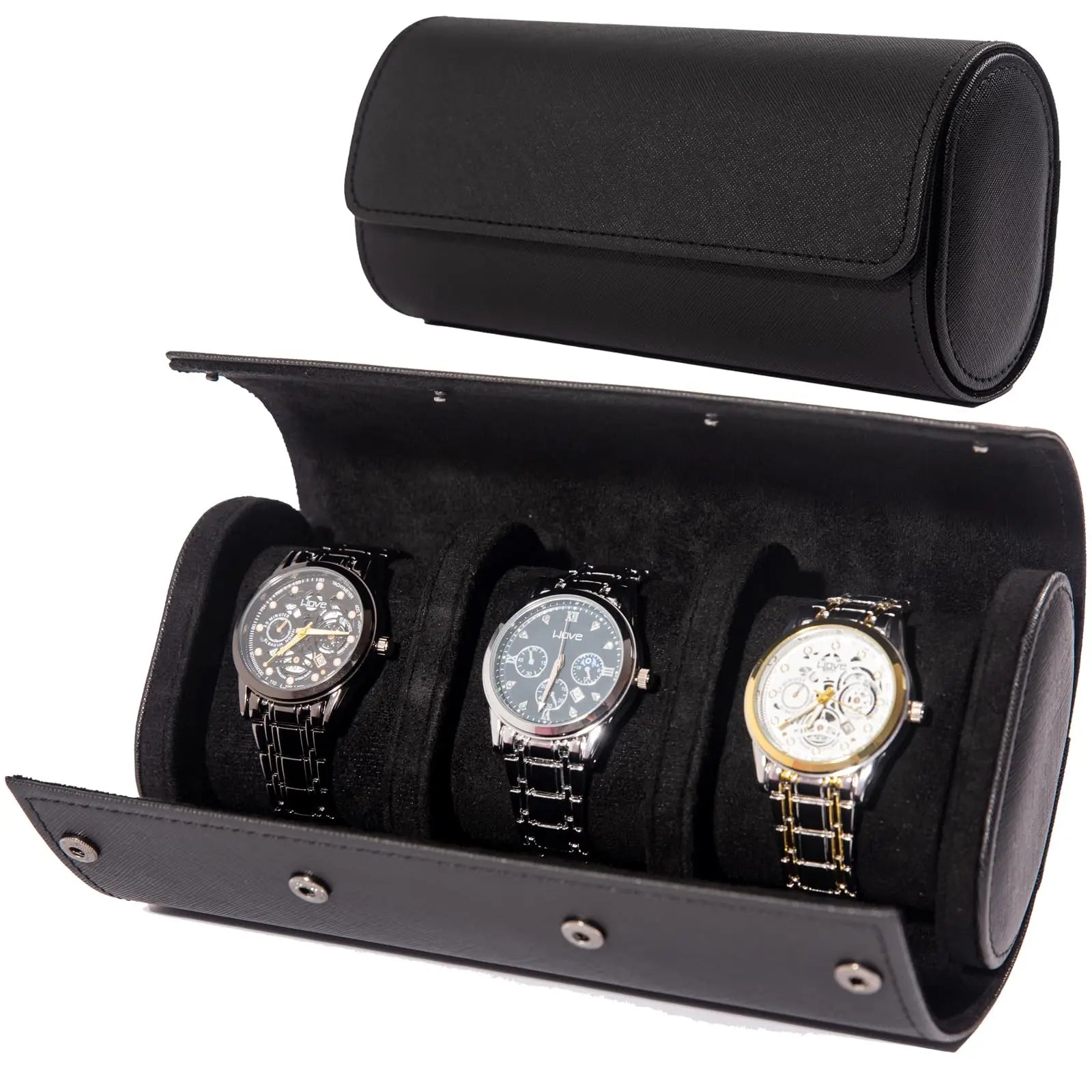 Étui Montre Cuir Voyage Artisanal Texture