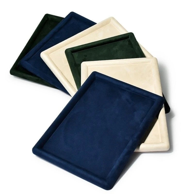 Plateau Bijoux Cuir Velours Organisateur Tiroir