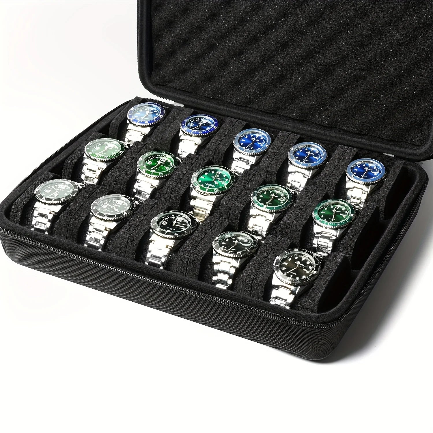 Boite Montre Cuir 15 Cartes Antichoc Voyage