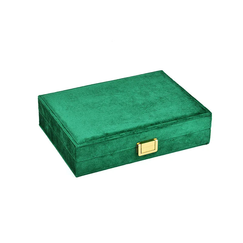 Boîte à Bijoux Velours Bois Voyage Femme
