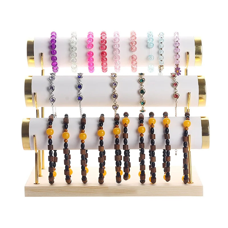 Porte Bracelet Bois Multicouche Cadeau Femme
