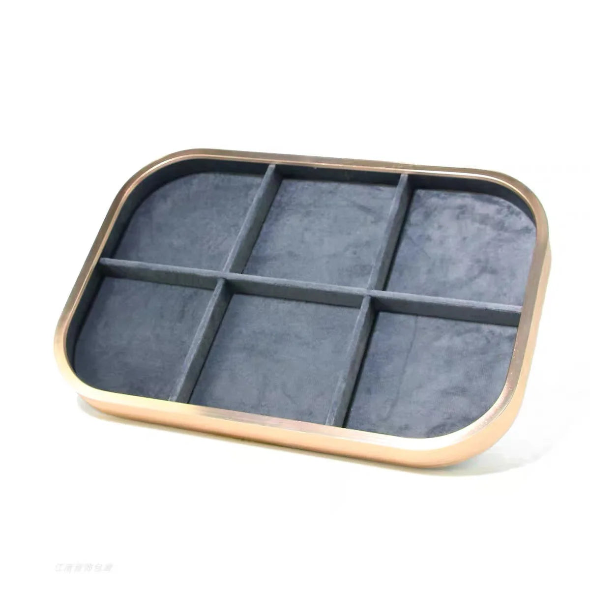 Plateau Bijoux Métal Blanc Modulable Vitrine