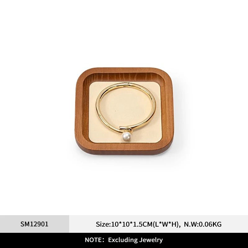 Présentoir Bijoux Bois Beige Collier Multifonctions