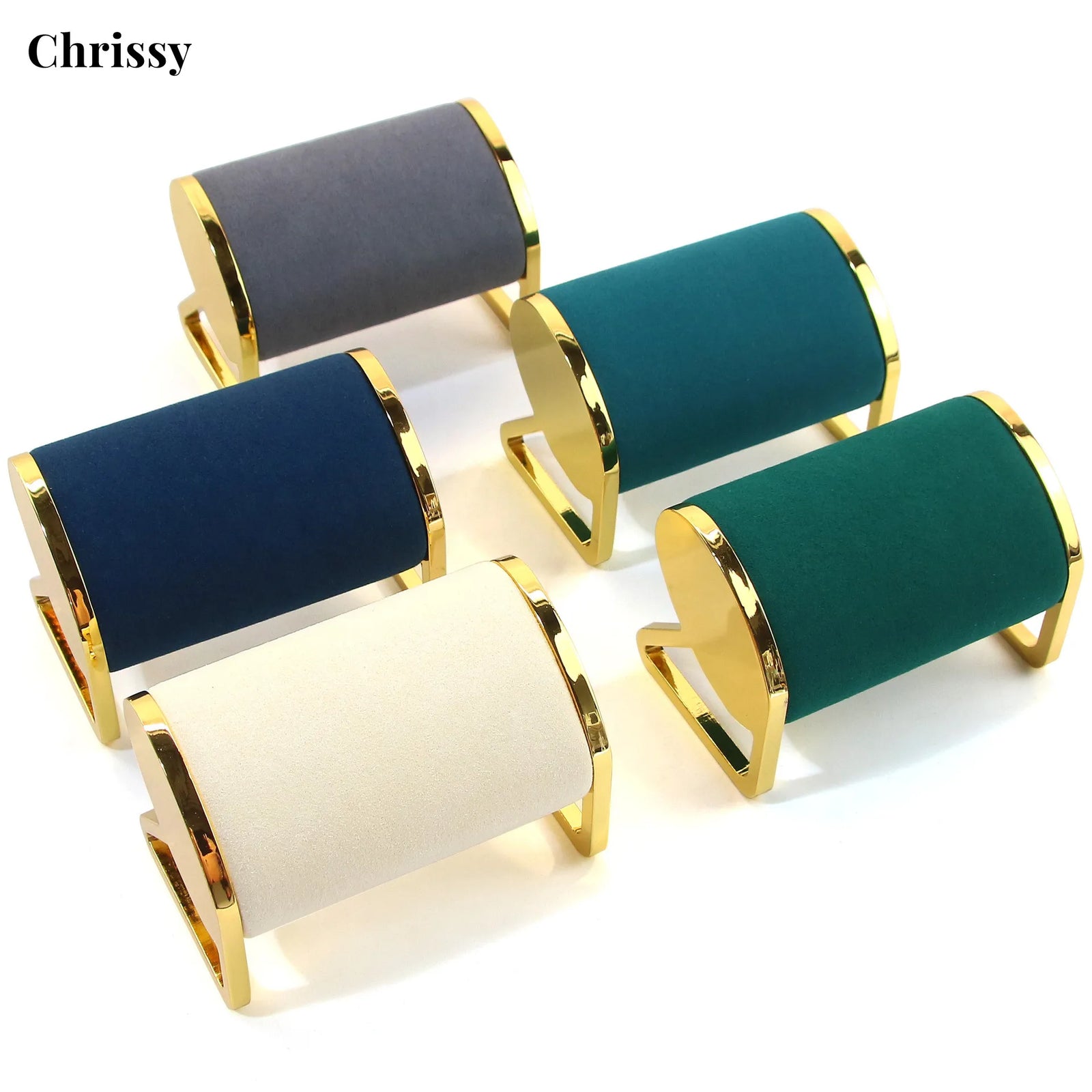 Présentoir Bracelet Velours Métal Montre