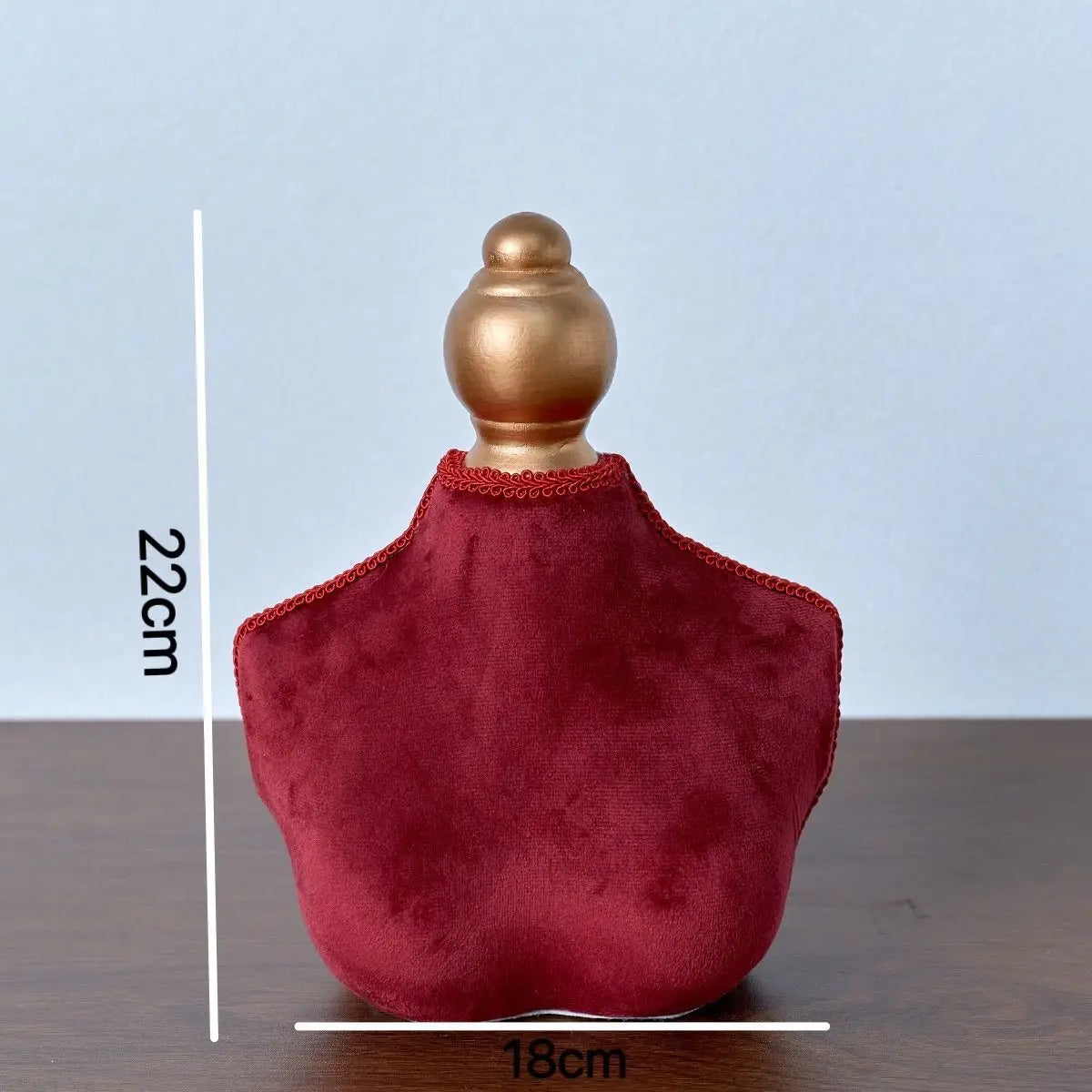 Présentoir Collier Buste Bois Bambou Élégant