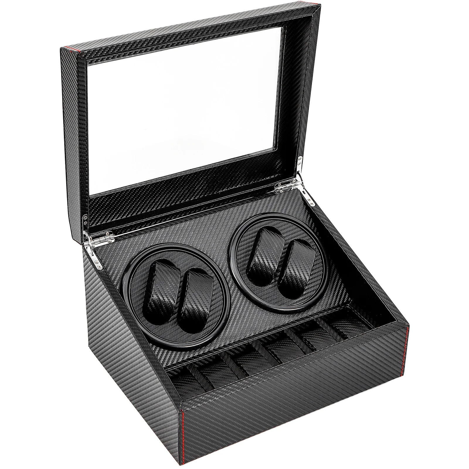 Coffre Fort Montre Cuir Rotatif Remontoir