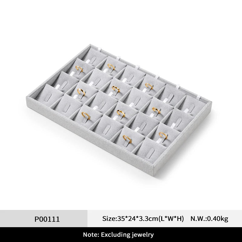 Plateau Bijoux Velours Empilable Doux Tendance