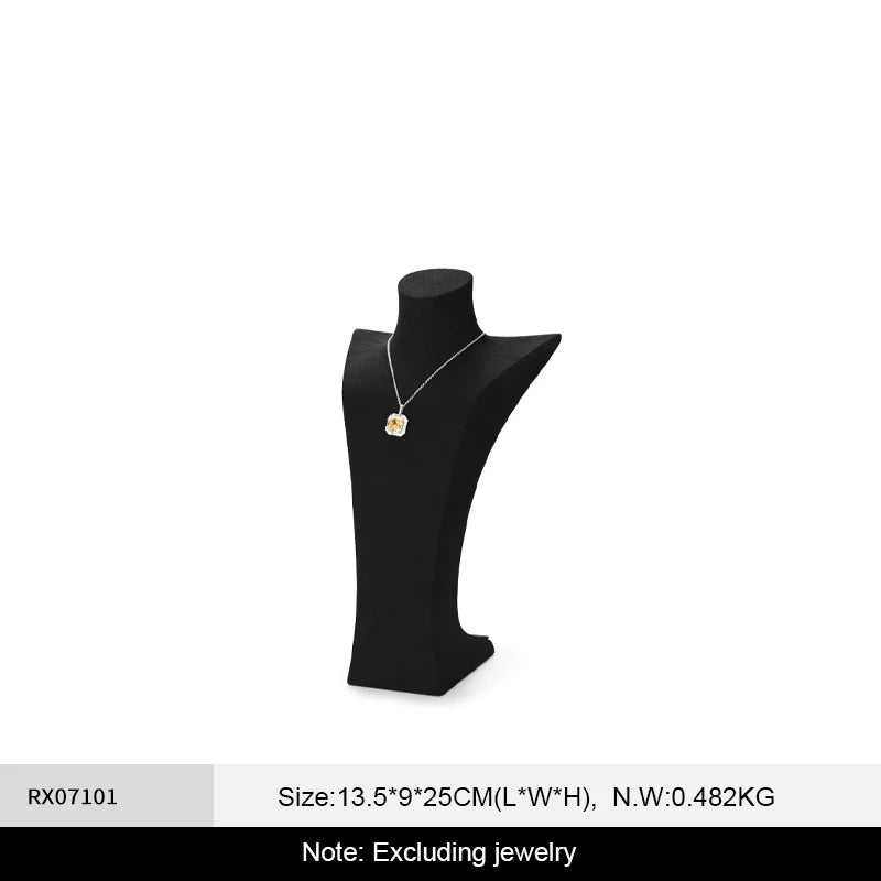 Buste Collier Velours Vitrine Bijouterie