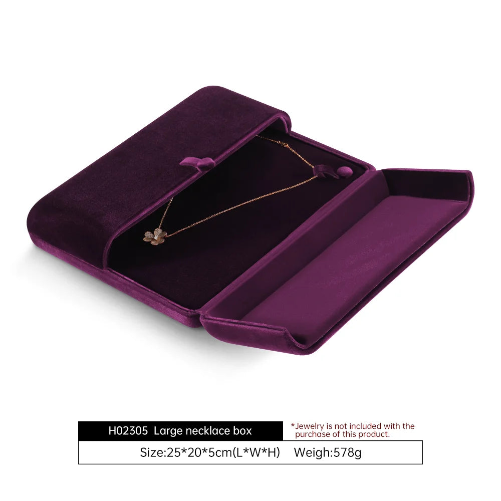 Boîte à Bijoux Velours Grande Anti Emmêlement