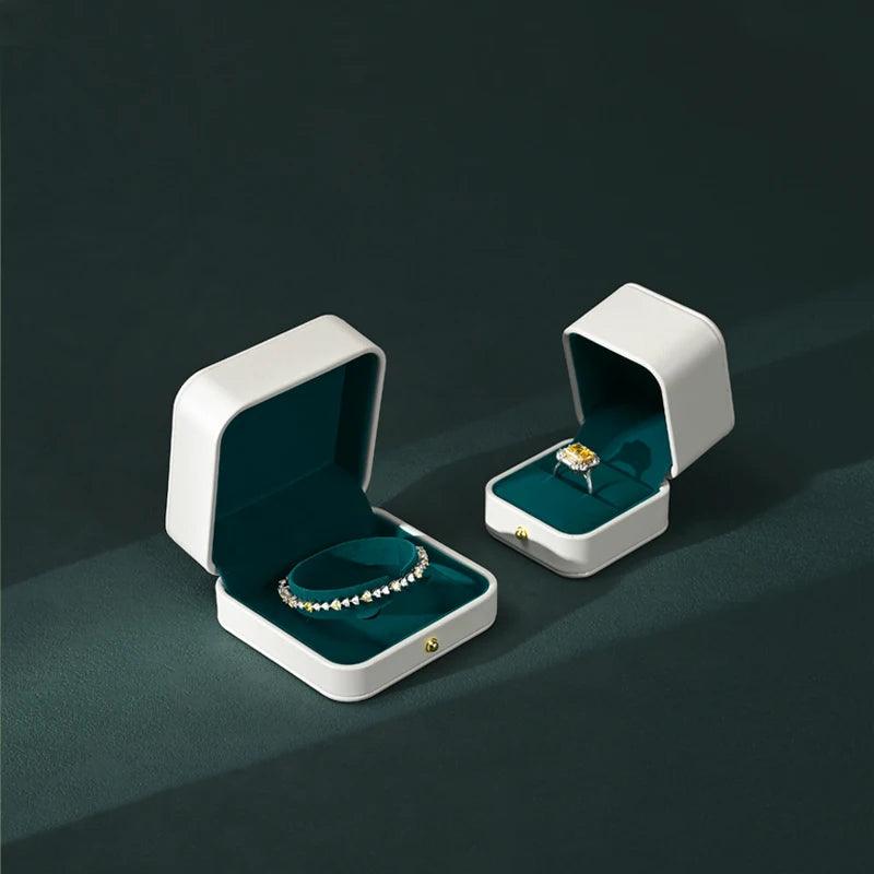 Boîte Bague Velours Cadeau Mariage Bijoux
