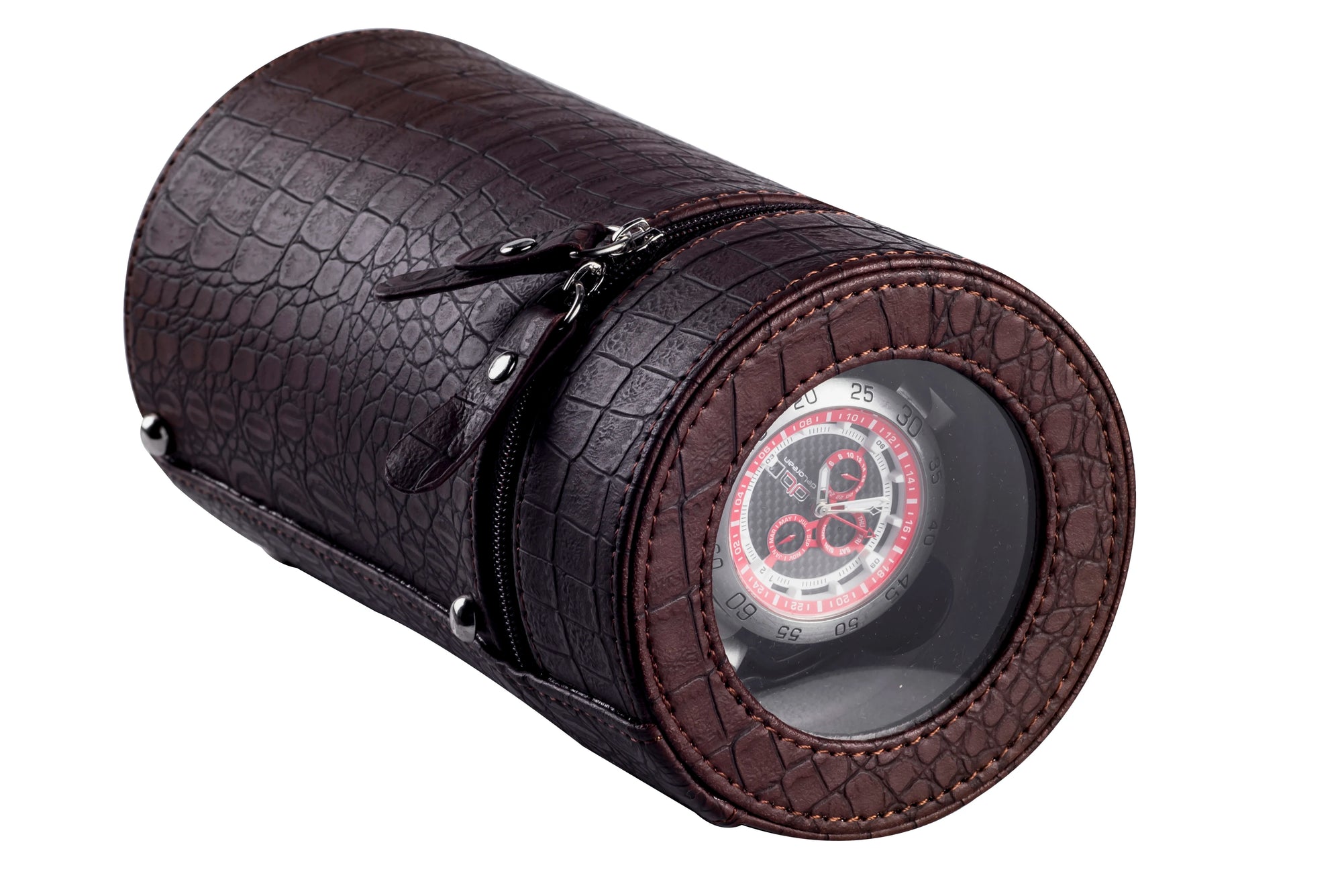 Remontoir Montre Cuir Voyage Portable Automatique