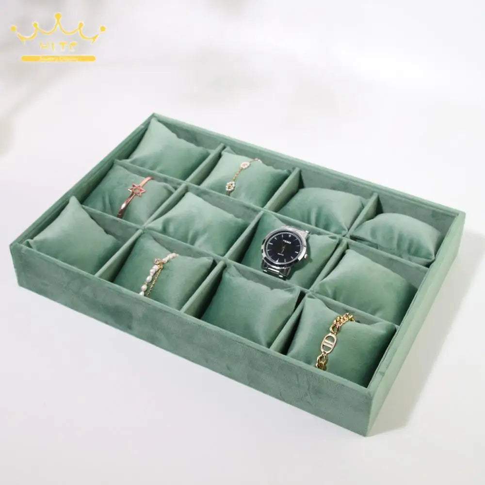 Présentoir Velours Montre Bracelet 12 Grilles