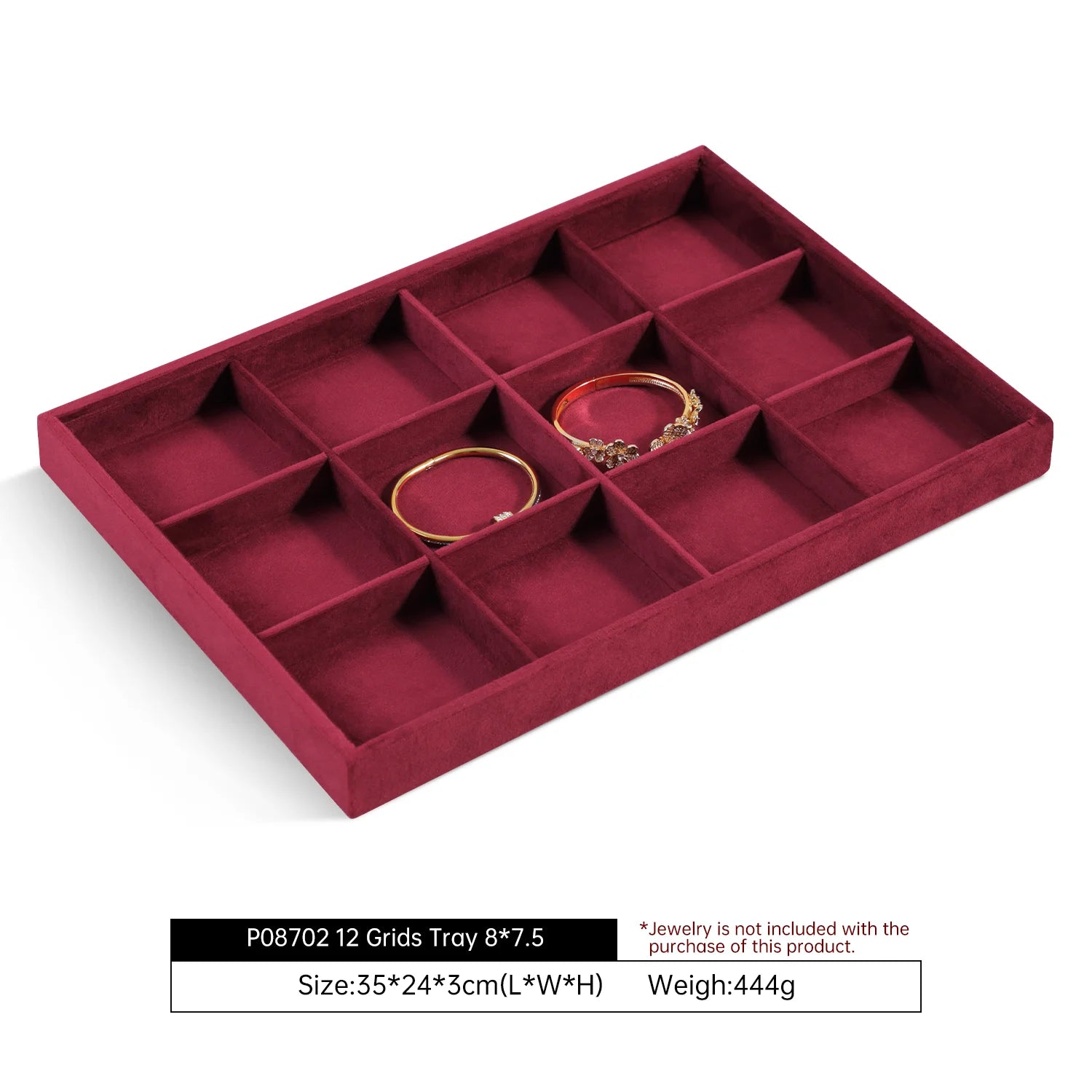 Plateau Bijoux Velours Multifonction Couleurs Vives