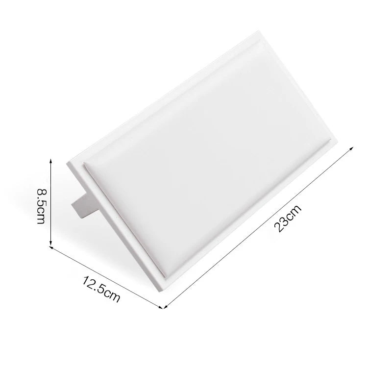 Présentoir Bijoux Cuir Blanc Multifonction