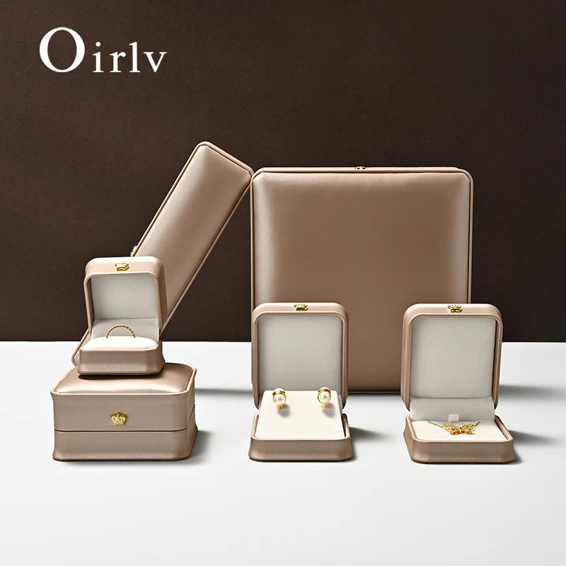 Boîte Bijoux Cuir Doré Coffret Mariage Premium