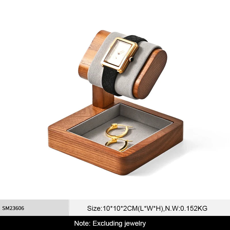 Présentoir Montre Bois Massif Bagues Vitrine