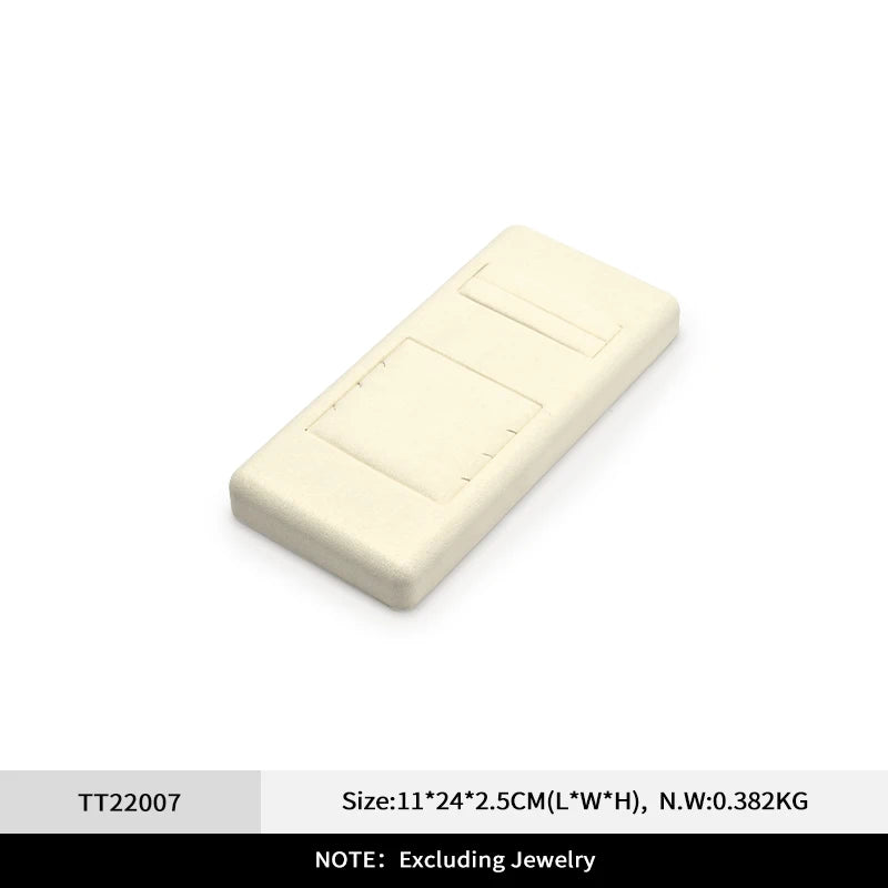 Présentoir Bijoux Daim Beige Multi Supports