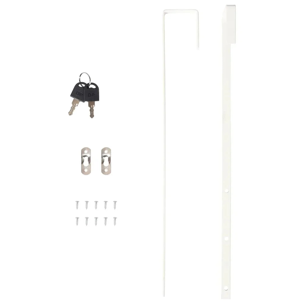 Boîte Bijoux Bois Murale Blanche LED 106 cm