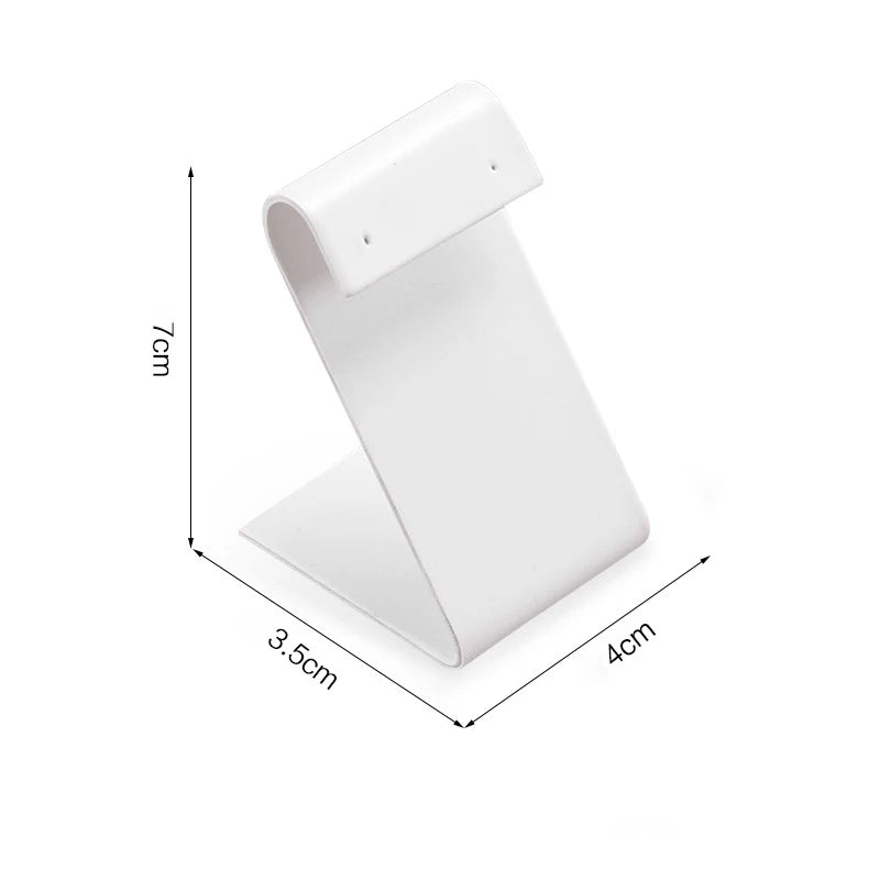 Présentoir Bijoux Cuir Blanc Multifonction