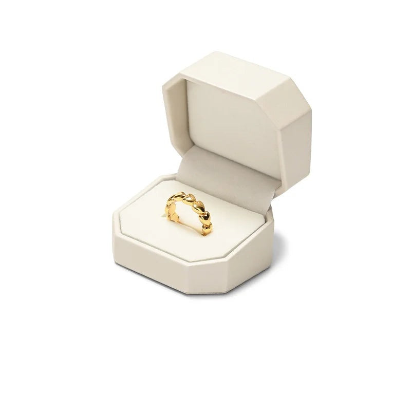 Boîte Bijoux Cuir Mariage Demande Coffret