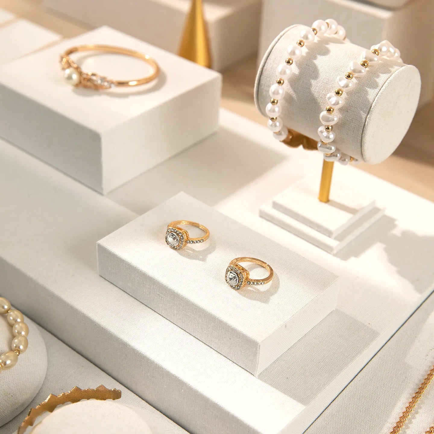 Présentoir Bijoux Bois Noyer Lin Comptoir