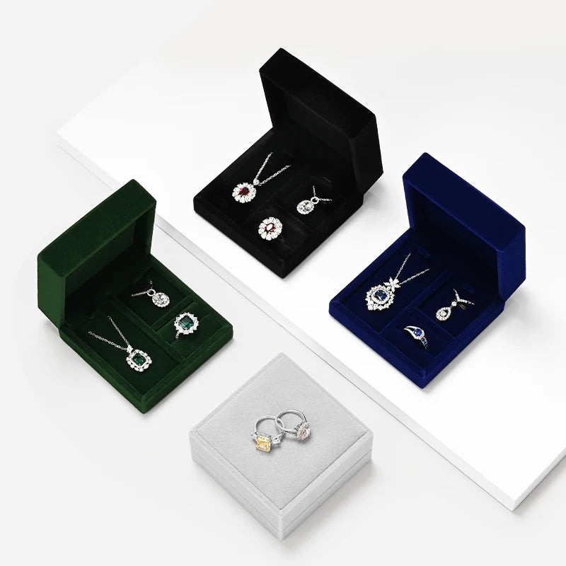 Boîte Bijoux Velours Coffret Mariage