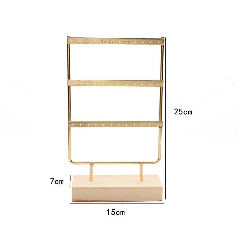 Présentoir Boucles d'Oreilles Métal Grille Vitrine