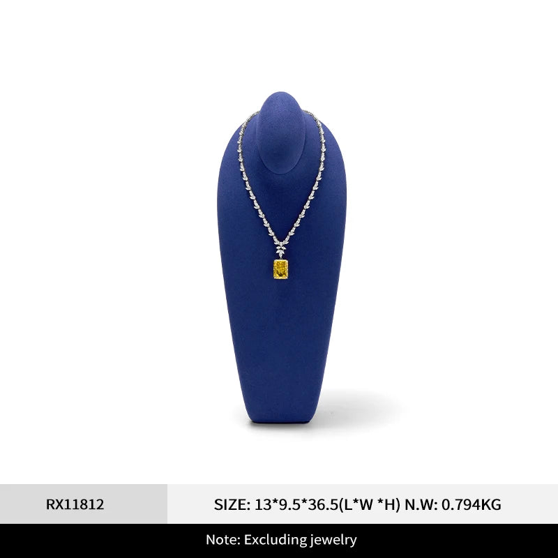 Buste Collier Cou Microfibre Présentation Vitrine
