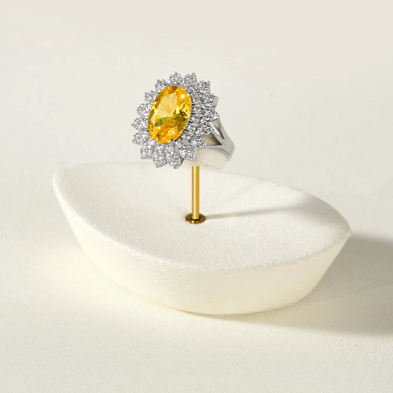 Présentoir Bague Cuir Luxe Comptoir Vitrine