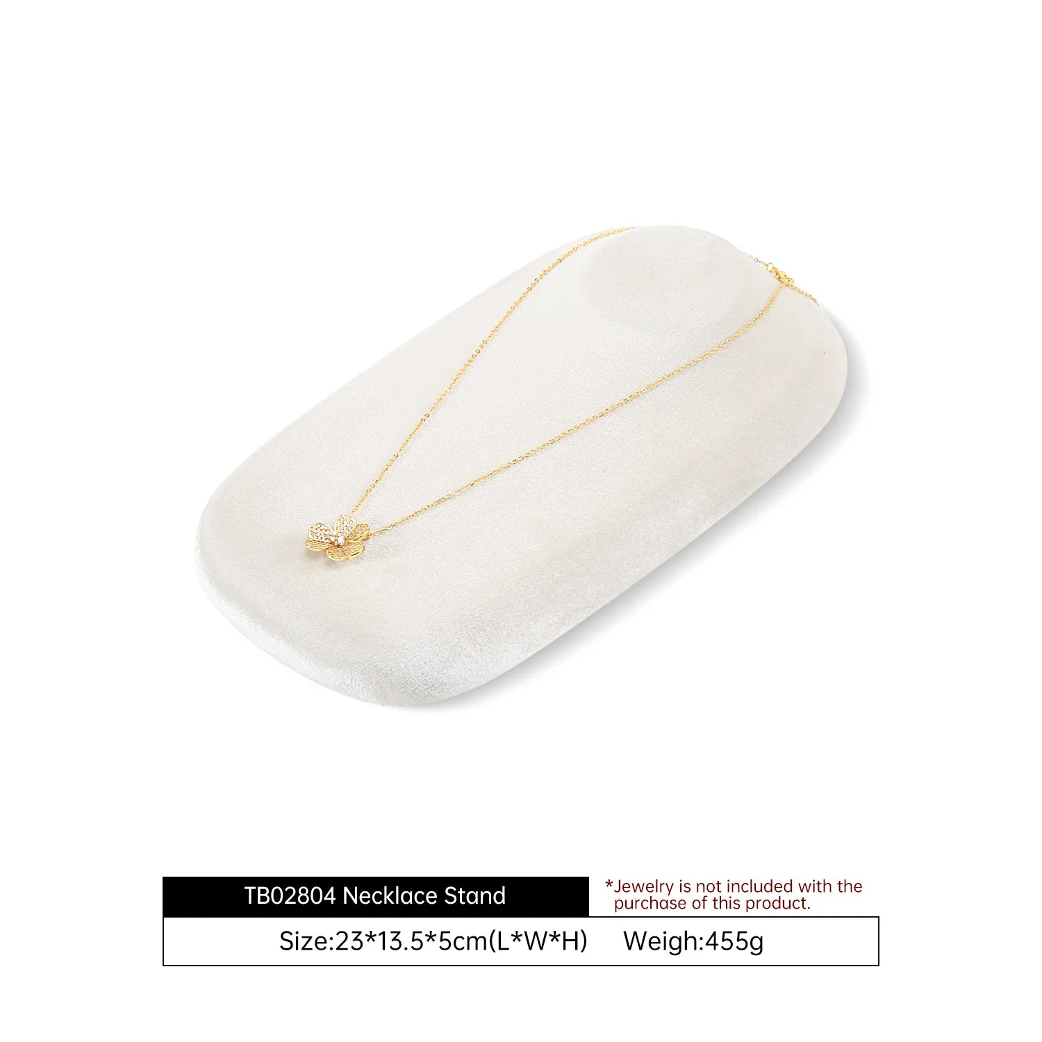 Présentoir Collier Velours Horizontal Pendentif
