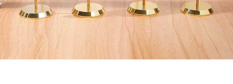 Présentoir Collier Velours Métal Doré Trompette