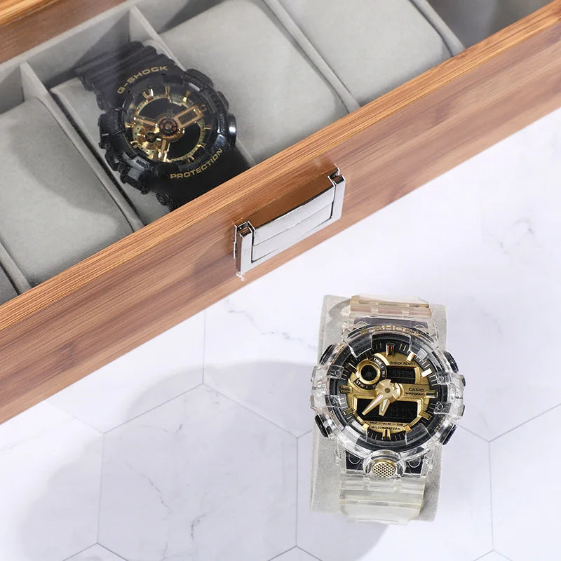 Boite Montre Bois Bambou Écologique Multi Emplacements