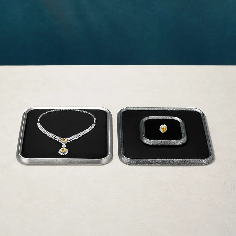 Plateau Bijoux Cuir PU Comptoir Vitrine