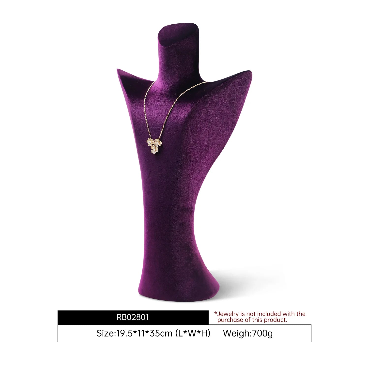 Buste Collier Velours Portrait Premium Comptoir