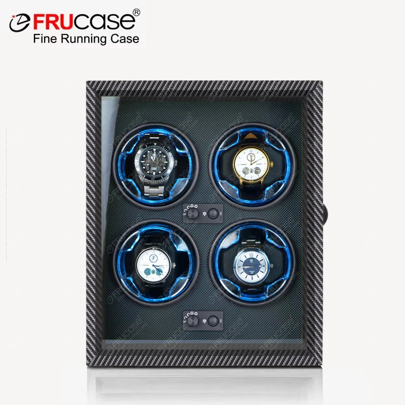 Remontoir Montre Bois Massif Multi-Places LED