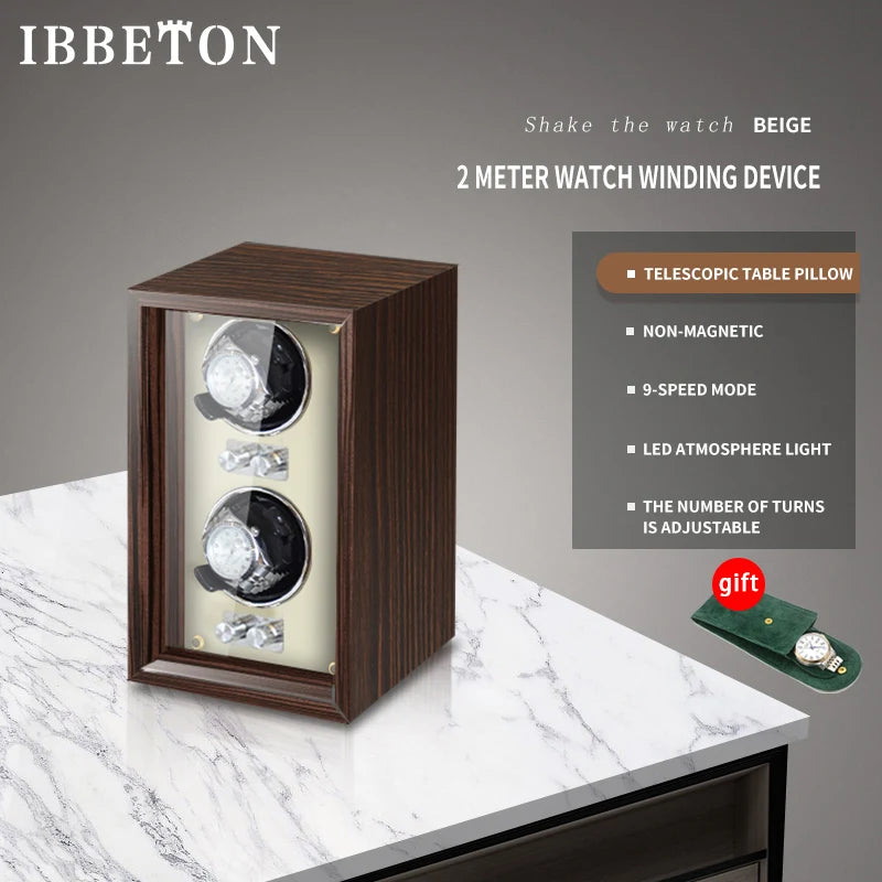 Coffre Fort Montre Bois IBBETON Remontoir 2 4 6 Emplacements