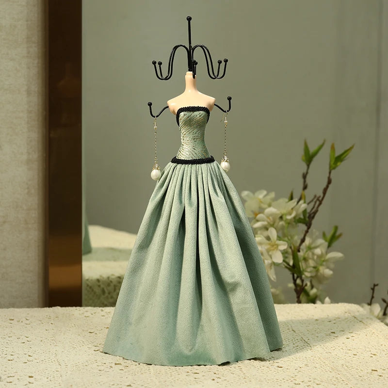 Buste Métal Présentoir Collier Boucle Oreille Bijoux
