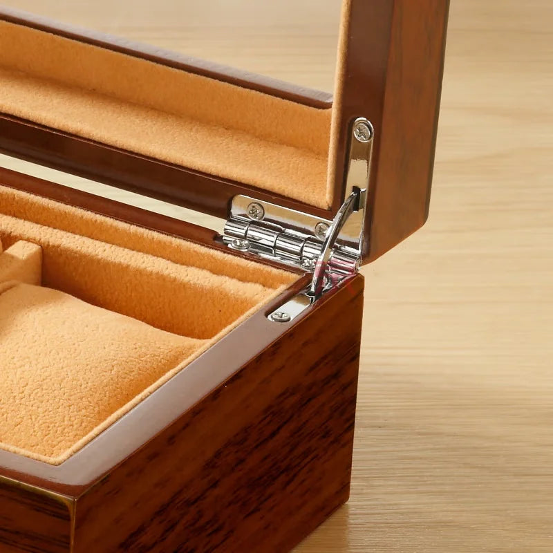 Boîte Montre Bois Luxe 3 Emplacements