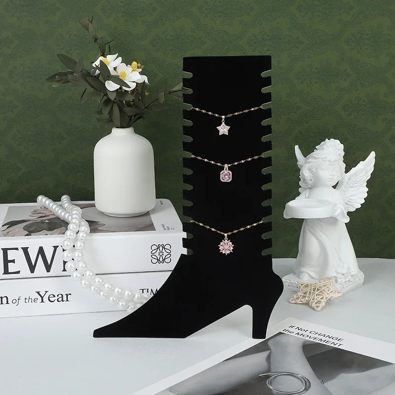 Présentoir bracelet cheville velours