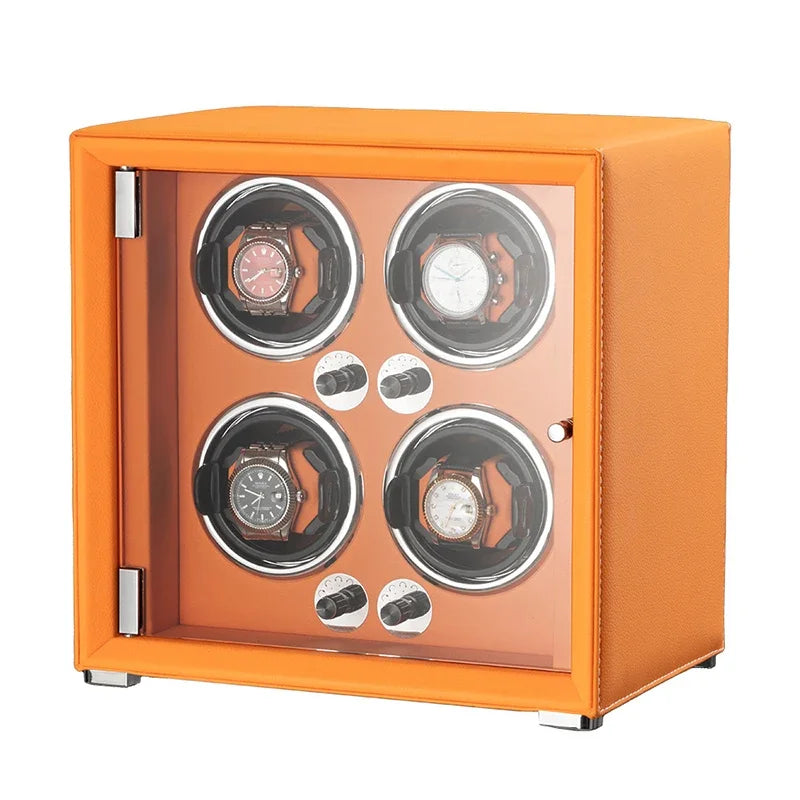 Coffre Fort Montre Cuir Remontoir Multi Emplacements