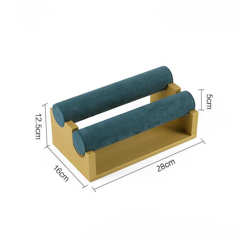 Présentoir Bijoux Métal Vert Doré Modulaire