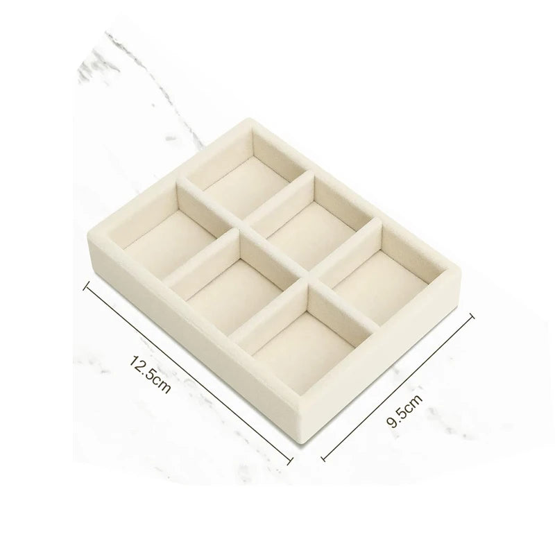 Plateau Bijoux Velours Vitrine Tiroir Compact