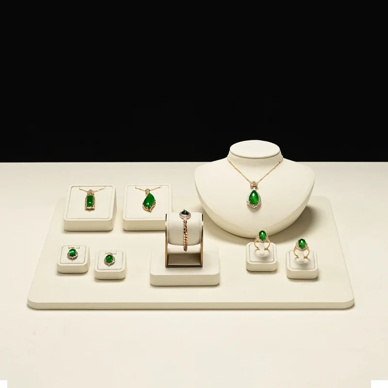 Présentoir Bague Velours Mannequin Collier Plateau